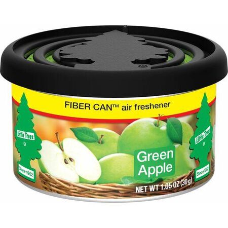Car Air Freshener Green Apple Scent | Tin Container | Lasts for Weeks | Easy Hanging by CW Brands