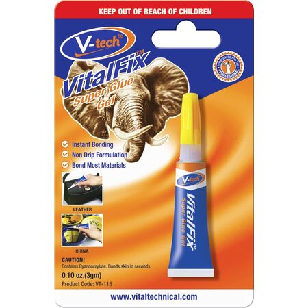 Super Glue Gel 3GM | Enhanced Viscosity | Instant Bonding | Multi-Surface Use by CW Brands