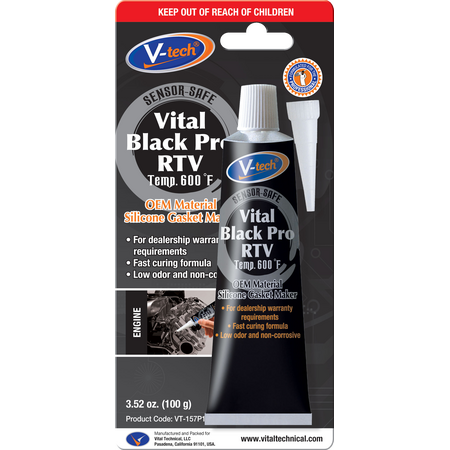 RTV Gasket Maker 100GM | -62°C to 315°C | Flexible & High-Temperature Resistant | Automotive & Industrial Use by CW Brands
