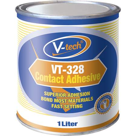 Contact Adhesive 1L | Solvent-Based | Fast Setting & Durable Bond by CW Brands