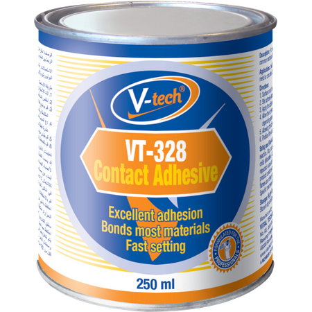 Contact Adhesive 250ml | Solvent-Based | Fast Setting & Superior Bonding Strength by CW Brands
