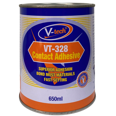 Contact Adhesive 650ml | Solvent-Based | Fast Setting & Superior Bonding Strength by CW Brands
