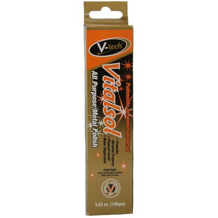 Metal Polish Cream for Chrome & Stainless Steel | Gentle Abrasive | Water-Repellent Coating | 100GM by CW Brands
