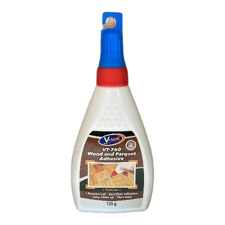 Wood & Parquet Adhesive 125GM | Water-Based | Quick Setting | Superior Bonding Strength by CW Brands
