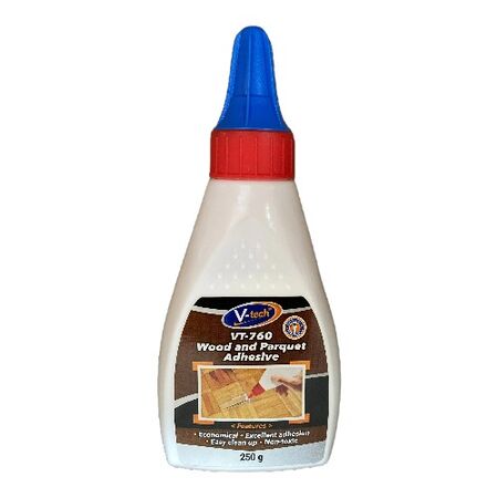 Wood & Parquet Adhesive 250GM | Water-Based | Quick Setting | Superior Bonding Strength by CW Brands