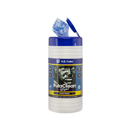 Hand Cleaning Wipes Tub 80 Towels | Powerful Cleaning Formula | Textured & Smooth Sides | Aloe Vera by H.B Fuller