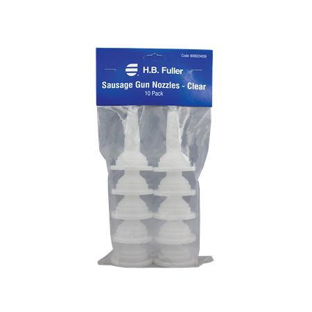 Sausage Gun Nozzles Pack of 10 | Compatible with All Adhesives | Easy to Trim by H.B Fuller
