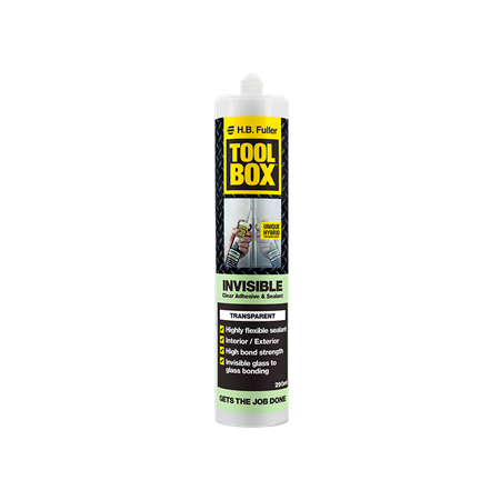 Hybrid Polymer Adhesive & Sealant 290ml | Clear | Fast Curing & UV Resistant | Permanently Flexible by H.B Fuller