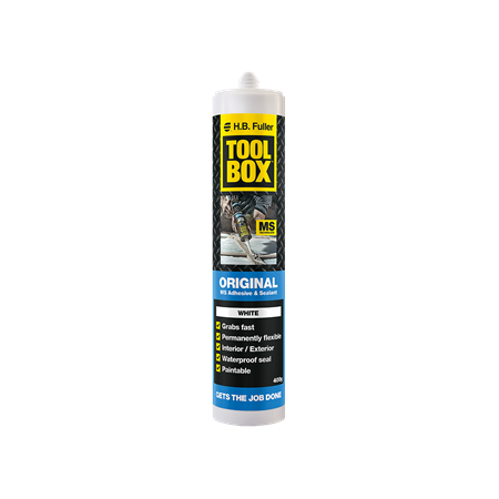 MS Adhesive & Sealant 400g Cartridge | Waterproof & Flexible Bonding | Fast Curing by H.B Fuller