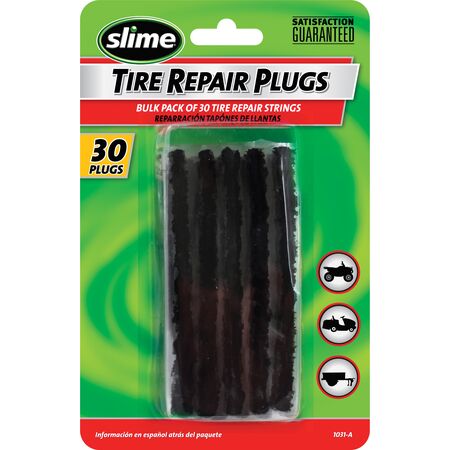 Tyre Repair Plugs | 30 Black Strings | 7 Ply Construction & No Glue Required | Tubeless Off-Road by CW Brands