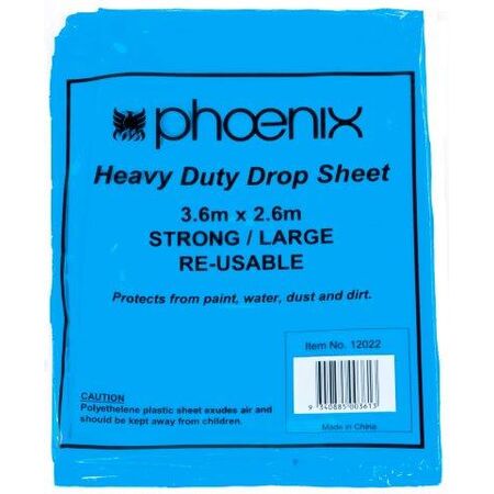 Plastic Drop Sheet Heavy Duty | Blue Color | Enhanced Protection Against Spills | Reusable Material by CW Brands