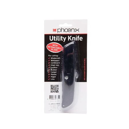 Utility Knife Retractable Blade | Ergonomic Handle & Quick Change | Safety Design by CW Brands