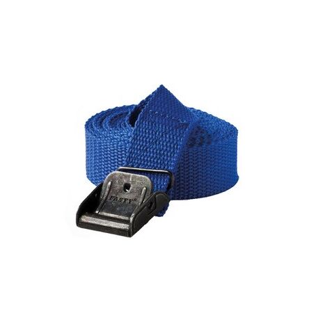 Cargo Strap 2M x 25MM | Steel Buckles & UV-Resistant | 10 Pack | Blue by CW Brands