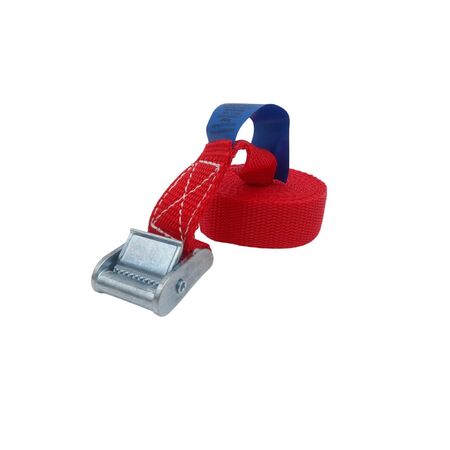 Cam Strap Tie Down 2.5M | 25mm Width | 400kg Load Rating | Heavy Duty Red by CW Brands