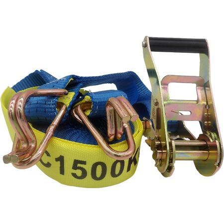 Ratchet Tie Down Strap 38mm x 6m | 1500kg Load Capacity | Durable Polyester | High-Quality Ratchet by CW Brands