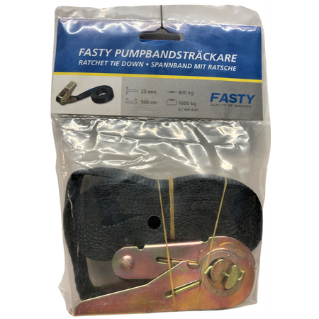 Heavy-Duty Ratchet Strap 5m x 25mm | 800kg Load Capacity | UV Resistant & Steel Buckles by CW Brands