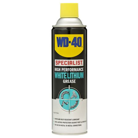 White Lithium Grease Spray | Non-Drip & Water-Resistant | Enhanced Lubrication | 300g by CW Brands