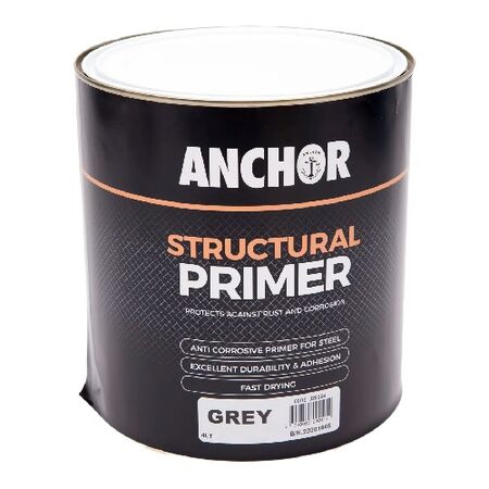 Structural Primer Grey 4LT | Zinc Phosphate | Fast Drying | Anti-Corrosive by CW Brands