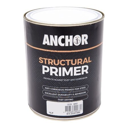 Structural Primer Red | Zinc Phosphate | Fast Drying | 6 Months Protection | 1LT by CW Brands