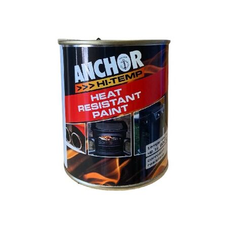High Temperature BBQ Paint | Heat Resistant Coating | Maintains Color | 500ml | Black by CW Brands