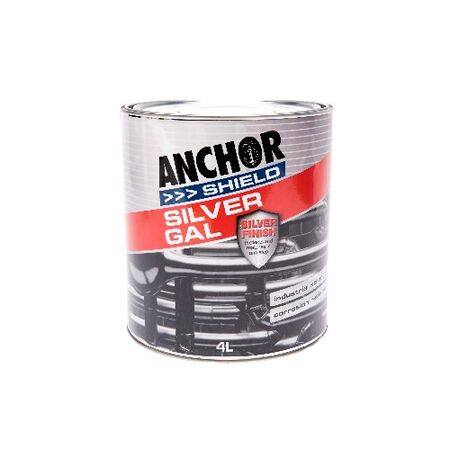Silver Galvanized Coating Paint | 4 Litres | High-Quality Rust Prevention | Shiny Silver Finish by CW Brands