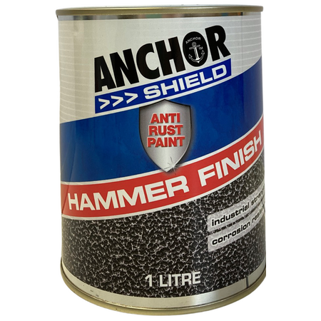 Hammer Finish Paint 1LT | Durable Protective Coating | Slip Resistant | Charcoal by CW Brands