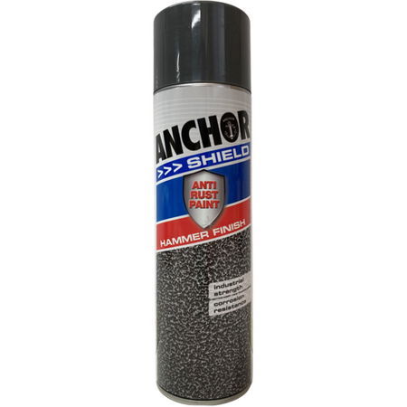 Hammer Finish Spray Paint 400g | Durable Protective Coating | Uniform Hammer Pattern & Slip Resistance | Black by CW Brands