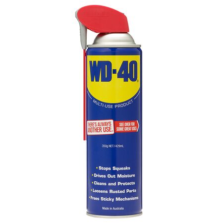 WD-40 Multi-Use Lubricant 350g | Smart Straw Technology | Rust Penetrant Spray | Dual Spray Options by CW Brands