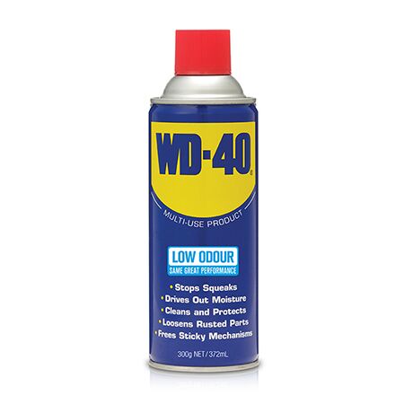 WD40 Low Odour Multi-Use Spray | 300G | Effective Moisture Displacement & Surface Rust Penetration | CW Brands