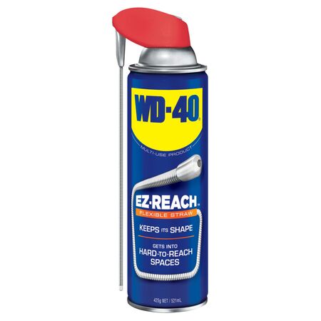 WD-40 Multi-Use Lubricant | 425g | Flexible Straw & Dual Spray | Rust Protection by CW Brands