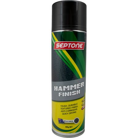 Hammer Finish Paint Aerosol | Charcoal | Quick Drying & Textured Finish | 400g by CW Brands
