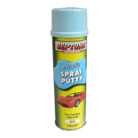 Acrylic Spray Putty 400g | Fast Drying & High Build | Easy Sanding Smooth Finish | Blue by CW Brands