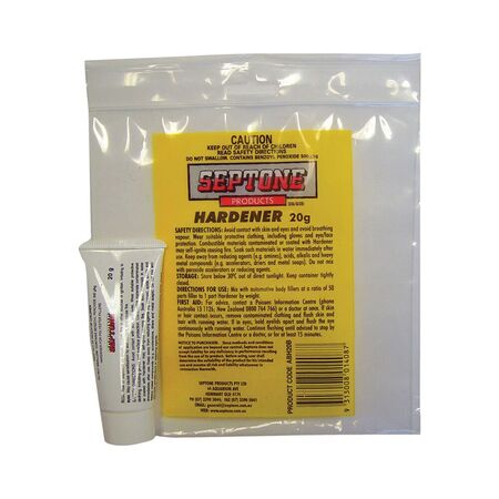 Benzoyl Peroxide Hardener 20g | Compatible with Septone Putties | Red Color by CW Brands