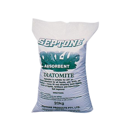 Absorbent Diatomite Bag 20kg | Quick Liquid Capture | Prevents Spill Spread | Easy Cleanup by CW Brands