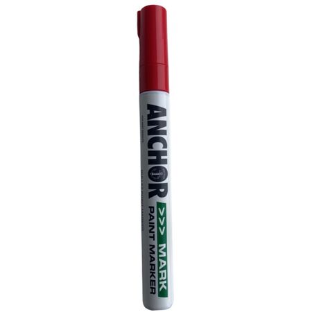 Red Paint Marker with Reversible Nib & Xylene Free Ink | High Visibility | Multi-Surface by CW Brands