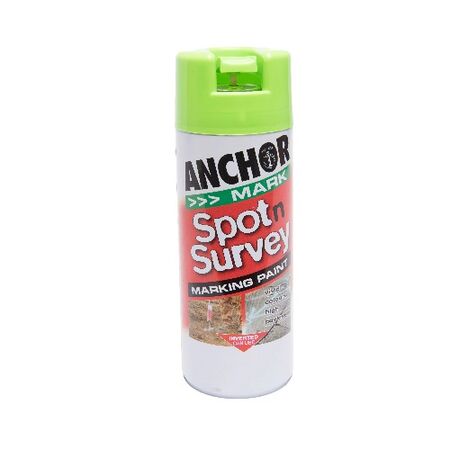 Survey Marking Spray | Green Fluorescent Color | High Visibility & Easy Application | 350g by CW Brands