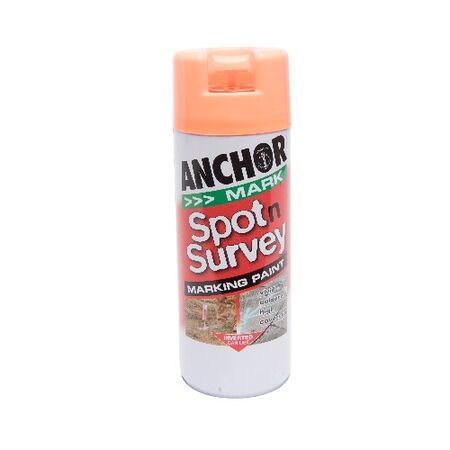 Survey Marking Spray | High-Visibility Orange Fluorescent | 350g | Easy Application by CW Brands