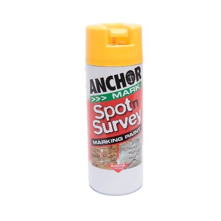 High-Visibility Marking Spray | Yellow | 350g | Easy Application for Surveying & Construction by CW Brands