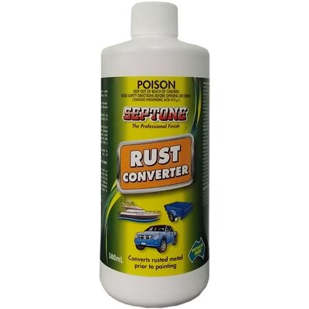 Rust Converter 500ml | Concentrated Phosphoric Acid | Converts Iron Oxide | Suitable for Various Surfaces by CW Brands