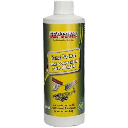 Rust Converter Primer 500ML | Water-Based Formula | Inert Black Compound | Seals & Primes Metal by CW Brands