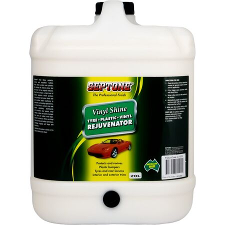 Vinyl Shine Tyre Rejuvenator | High Gloss Finish | Water Repellent | 20L by CW Brands