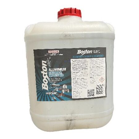 Aluminium Cleaner & Brightener | Fast Acting | Removes Oxidation & Grime | Matt Finish | 20LT by CW Brands