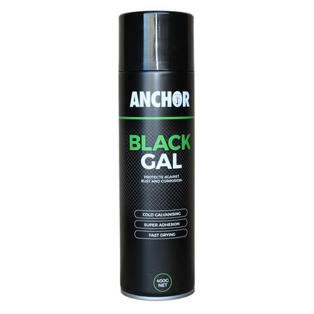 Black Gal Paint 400GM | Quick-Dry Primer & Topcoat | Anti-Corrosive & Excellent Adhesion | Durable Black Finish by CW Brands