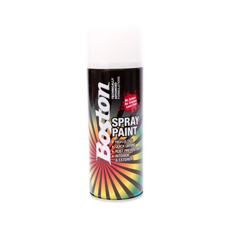 Gloss White Spray Paint 250GM | Quick Drying & Rust Prevention | Interior & Exterior Use by CW Brands