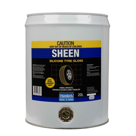 Tyre Shine 20L | Silicone-Based Formula | Long-Lasting Glossy Finish | Water Resistant by CW Brands