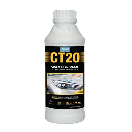 Car Wash and Wax 1L | Concentrated Formula | Rust Inhibitor & Streak-Free Shine by CW Brands