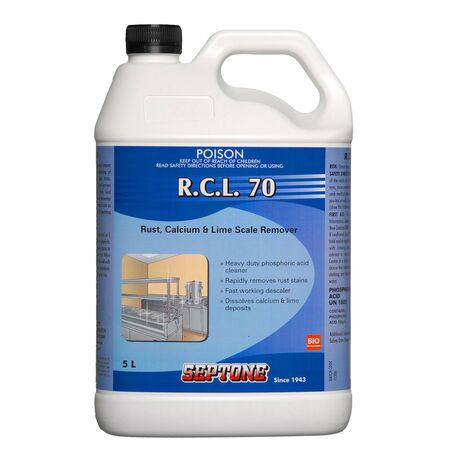 Rust, Calcium & Lime Scale Remover | 5L Volume | Powerful Acid Cleaner | Multi-Surface Use by CW Brands