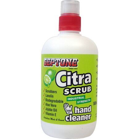 Citrus Hand Scrub Cleaner | Waterless Formula | Natural Scrubbers & Skin Conditioners | 500ml by CW Brands