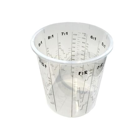 Mixing Cup 1300ml | Durable Plastic | Calibrated Measurement Markings | Reusable Design by CW Brands