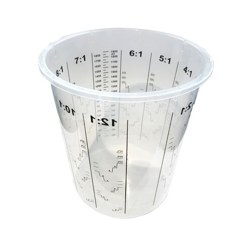 Mixing Cup 2240ml | Durable Plastic | Calibrated Measurement Markings | Reusable Design by CW Brands